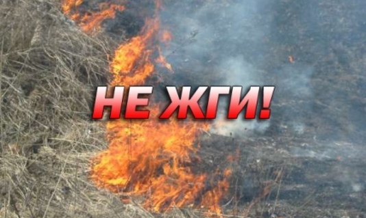 Внимание! Сжигать мусор и траву опасно! 