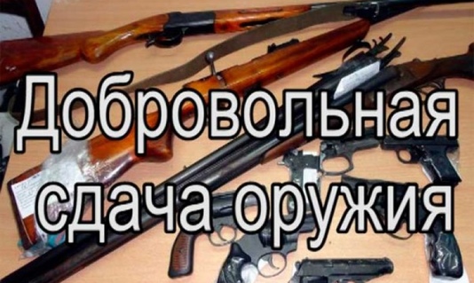 Порядок добровольной сдачи незаконно хранящегося оружия